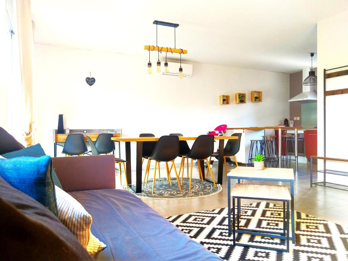 Le Clos Andree - Charmante Maison 8 Personnes - 5 Lits - Climatisation Reversible - Parking 3 Vehicules - Garage - Zone Nord Montauban - Terrasse Et Jardin Εξωτερικό φωτογραφία